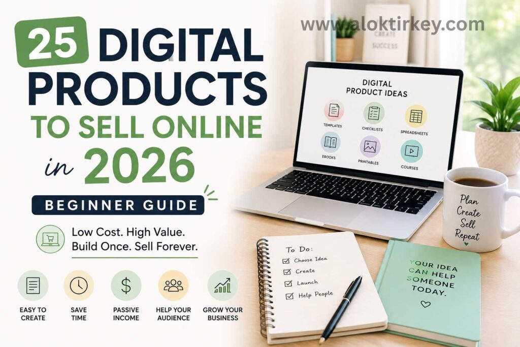 25 Digital Products to Sell Online in 2026, Beginner Guide